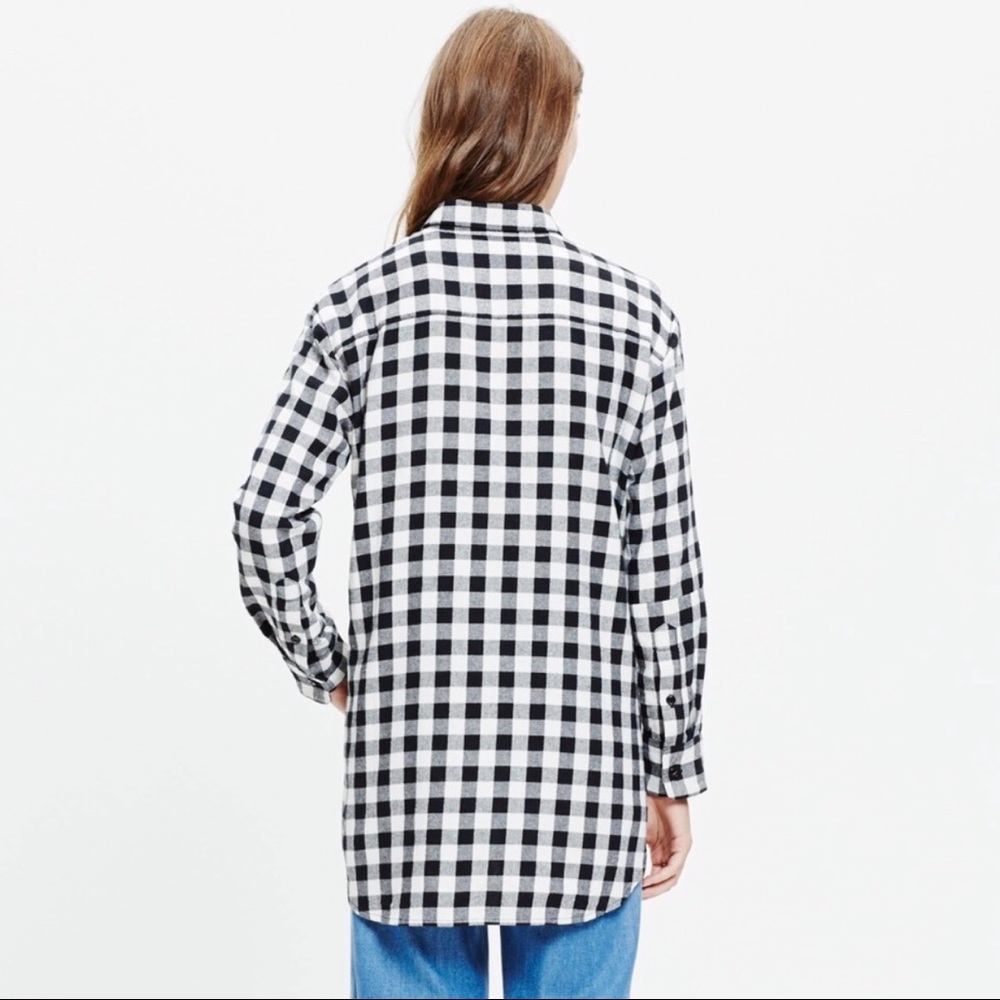 Madewell Oversized Flannel Buffalo Check Shirt - S - Picture 2 of 7